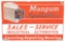 Mangum Radiators Sales & Service Porcelain Sign.