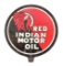Rare Red Indian Motor Oil Tin Lubster Paddle W/ Indian Graphic.