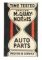 McQuay Time Tested Auto Parts Tin Flange Sign.