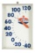 Standard Oil Glass Face Thermometer W/ Metal Body.