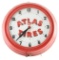 Atlas Tires Light Up Store Display Clock.