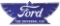 Ford The Universal Car Die Cut Porcelain Sign.