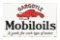 Mobil Gargoyle Motor Oil Porcelain Flange Sign W/ Gargoyle Graphic.