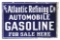 Large Atlantic Automobile Gasoline Porcelain Flange Sign.