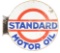 Standard Motor Oil Porcelain Flange Sign.