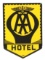 AA Hotel Porcelain Sign W/ Wing Graphic.