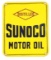 Sunoco Distilled Motor Oil Porcelain Lubster Cart Sign.