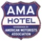 American Motorists Association Hotel Porcelain Shield Sign.