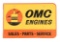 OMC Engines Sale & Service Tin Flange Sign.