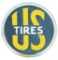 US Tires Tin Service Station Sign.