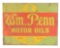 William Penn Motor Oils Tin Flange Sign.