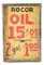Richfield Oil Company Hand Painted Tin Sign W/ Original Wood Framing.