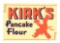 Kirk's Pancake Flour Embossed Tin Sign.