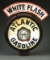 Atlantic Gasoline Single Globe Lens On Original Metal Body W/ Porcelain Topper.