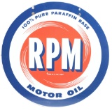 RPM Motor Oil Porcelain Sign.