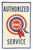 British Motor Corporation Authorized Service Embossed Tin Sign.
