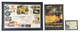 Lot Of 5: Framed Gas & Oil Advertising Paper Posters.