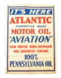 Atlantic Aviation Motor Oil Cloth Banner.