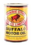 Rare Buffalo Motor Oil One Imperial Gallon Can W/ Buffalo Graphic.