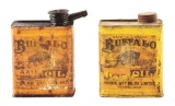 Lot Of Two: Buffalo Brand Axle Oil Cans.