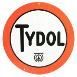 Tydol Gasoline & Motor Oil Porcelain Sign.