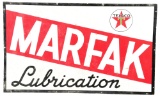 Texaco Marfak Lubrication Porcelain Sign.