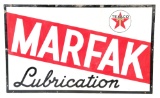 Texaco Marfak Lubrication Porcelain Sign.