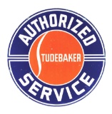 Studebaker Authorized Service Porcelain Sign.