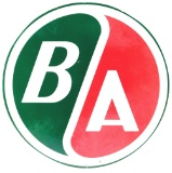 BA British American Gasoline Single Sided Porcelain Sign.