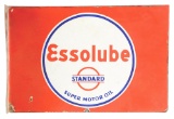Standard Essolube Super Motor Oil Porcelain Flange Sign.