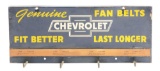 Cherolet Genuine Fan Belts Tin Display W/ Bow Tie Graphic.