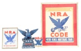 Lot of Five: NRA National Recovery Act Advertising.