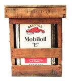 Mobiloil Gargoyle E For Fords Model T Five Gallon Oil Can In Original Crate.