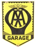 AA Garage Porcelain Sign.