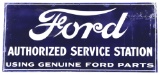 Ford Authorized Service Station Porcelain Sign.