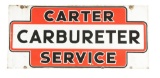 Carter Carbureter Service Porcelain Sign.