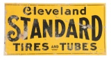 Cleveland Standard Tires & Tubes Tin Flange Sign.