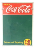 Drink Coca Cola Embossed Tin Menu Chalk Board.