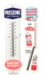 Lot of Two: Trico Wiper Blades & Prestone Anti Freeze Service Station Thermometers.