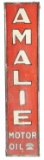 Amalie Motor Oil Tin Sign W/ Wood Original Frame.