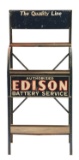 Authorized Edison Battery Service Metal Service Station Display Rack.