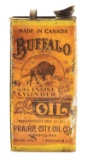 Rare Buffalo Gas Cylinder Oil One Gallon Can.