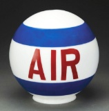 Rare North Star Gasoline Air One Piece Baked Sphere Globe.