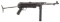 (N) OUTSTANDING MATCHING NUMBERED GERMAN WORLD WAR II MP-40 MACHINE GUN (CURIO AND RELIC).