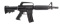 (N) WILSON ARMS / EA COMPANY J-15 (COPY OF COLT M16 / M4) MACHINE GUN (FULLY TRANSFERABLE).