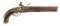 (A) US MODEL 1808 BAG GRIP NAVY FLINTLOCK PISTOL BY NORTH.