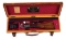 (C) CASED JAMES PURDEY 20 BORE DOUBLE BARREL SHOTGUN.