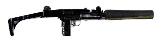 (N) TRULY EXCEPTIONALLY RARE FABRIQUE NATIONALE MANUFACTURED UZI MACHINE GUN WITH M-10 SUPPRESSOR (F