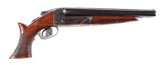 (N) ITHACA GUN CO. AUTO & BURGLAR MODEL A 20 GAUGE SHOTGUN WITH ORIGINAL HOLSTER (ANY OTHER WEAPON).