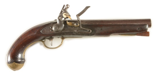 (A) SCARCE US MODEL 1811 FLINTLOCK MARTIAL PISTOL BY NORTH.